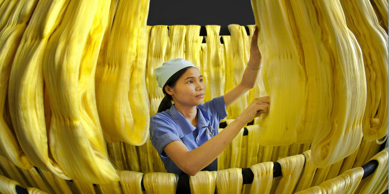 Factory worker makes noodles. Credit: Oxfam Vietnam Factory worker makes noodles. Credit: Oxfam Vietnam